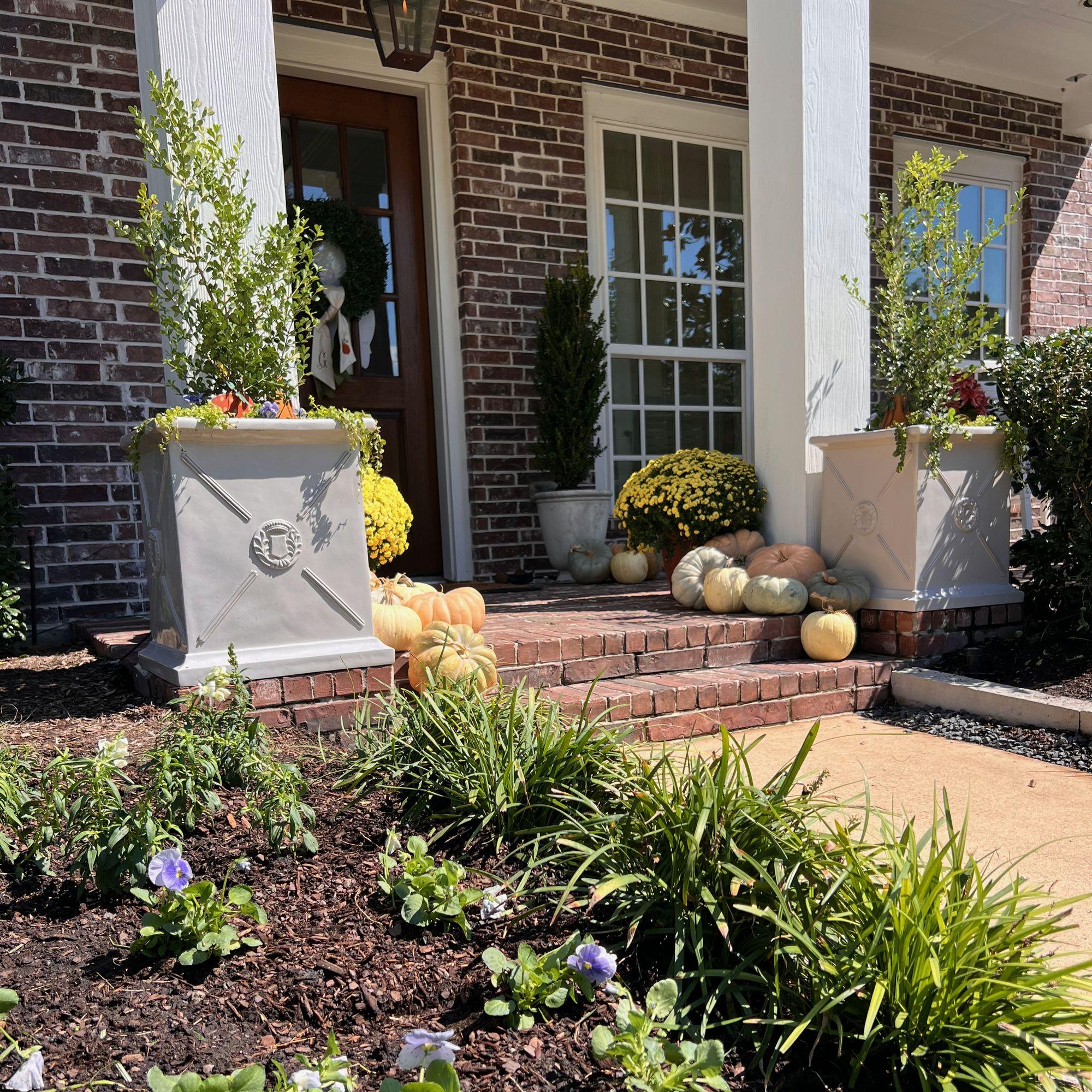 Fall Porch Planters